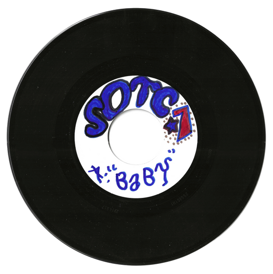 "Baby / Friends 2day, Enemies 2morrow" 45, Hand Drawn Edition